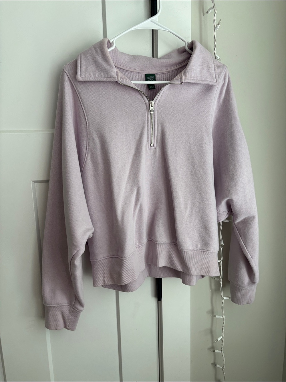 wild fable Lavender Quarter-Zip Sweatshirt